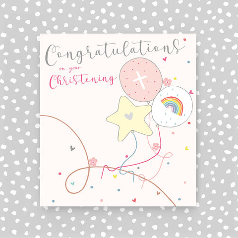 Congratulations on your Christening - Pink  (A64)