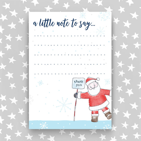 Christmas postcard 5 pack - A little note to say - Santa (NOTE02)