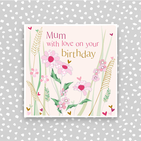Happy Birthday Mum - Flowers (CB202)