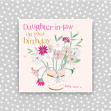 Happy Birthday Daughter-in-law - Bucket of Flowers (CB204)