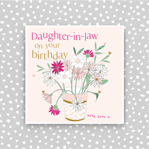 Happy Birthday Daughter-in-law - Bucket of Flowers (CB204)