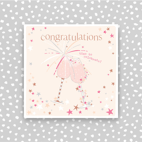 Congratulations - time to celebrate Greetings Card (CB256)