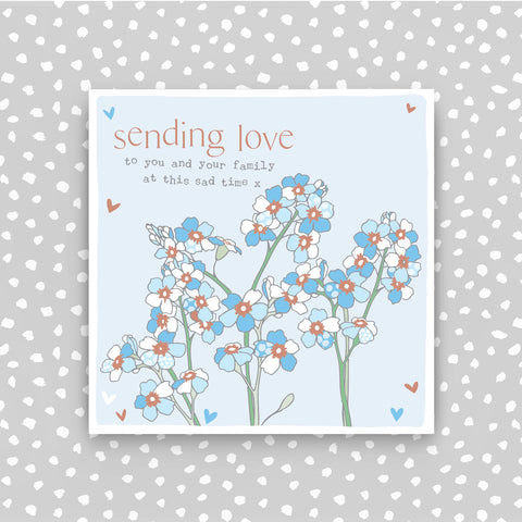 Sending love to you and your family at this sad time Greeting Card (CB261)