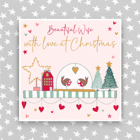 Wife - With a love at Christmas greeting card (CC05)