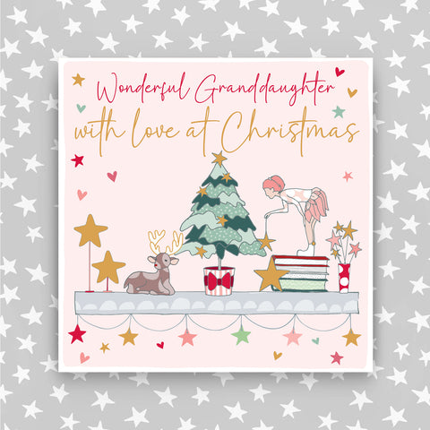 Granddaughter - With a love at Christmas greeting card (CC12)