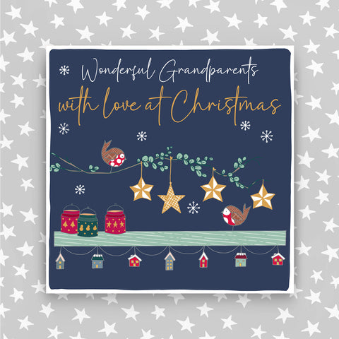 Grandparents - With a love at Christmas greeting card (CC13)