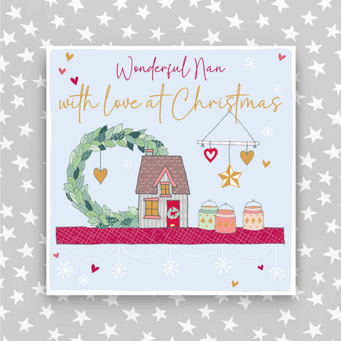 Nan - With a love at Christmas greeting card (CC17)