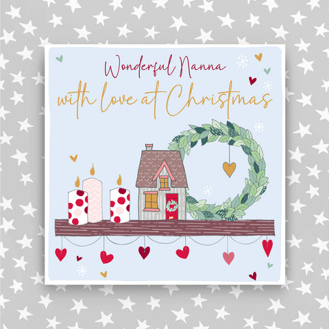 Nanna - With a love at Christmas greeting card (CC18)