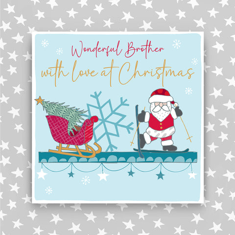 Brother - With a love at Christmas greeting card (CC23)