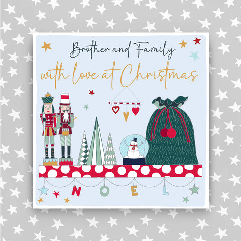 Brother & Family - With a love at Christmas greeting card (CC25)