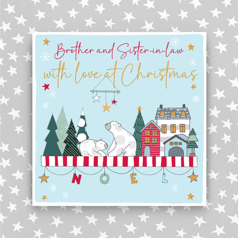Brother And Sister In Law - With a love at Christmas greeting card (CC27)