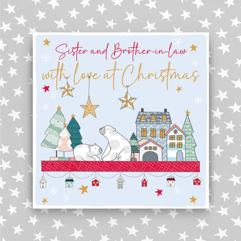 Sister And Brother In Law - With a love at Christmas greeting card (CC28)