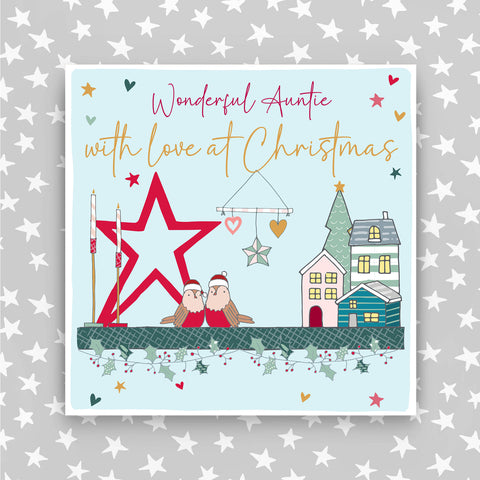 Auntie - With a love at Christmas greeting card (CC33)