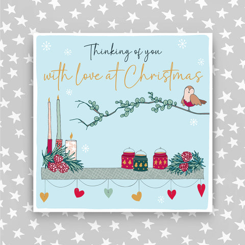 Thinking of you - With a love at Christmas greeting card (CC39)