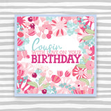 Cousin with love on your Birthday Card (CK56)