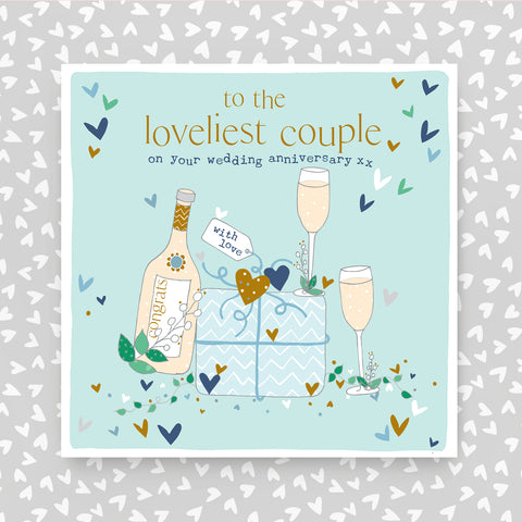 Loveliest Couple on your Anniversary Greeting Card (FB263)