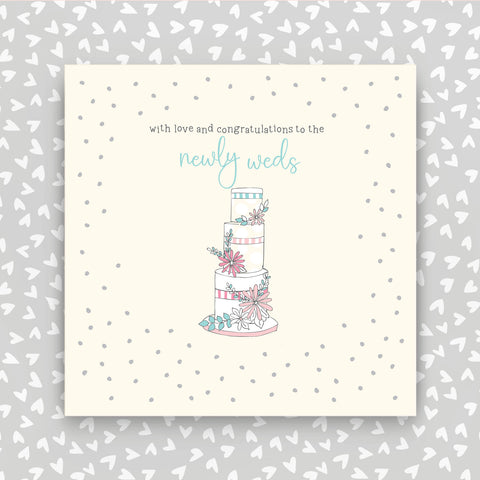 Congratulations on the newly weds greeting card (GR21)