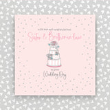 Sister & Brother-in-law on your Wedding day greeting card (GR24)