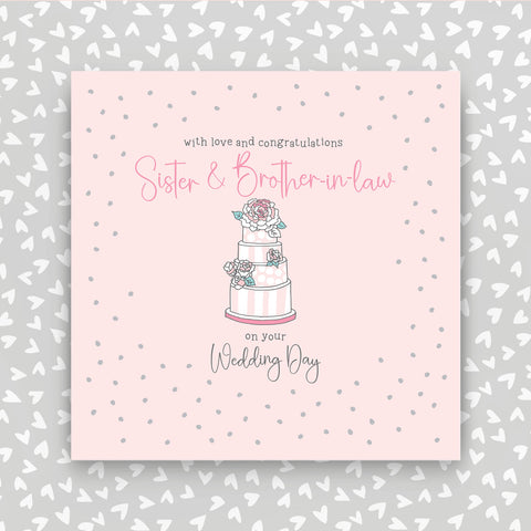 Sister & Brother-in-law on your Wedding day greeting card (GR24)