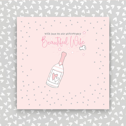 Beautiful Wife on our Anniversary greeting card (GR29)