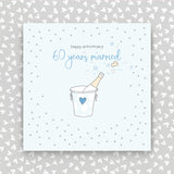 60 years married - Happy Anniversary greeting card (GR36)