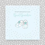 Congratulations on your new Great grandson greeting card (GR66)