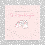 Congratulations on your new Great granddaughter greeting card (GR67)