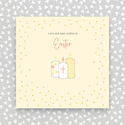 Love and best wishes at Easter - Candles (GR94)