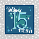 Boy Aged 15 Birthday Card (HH15)