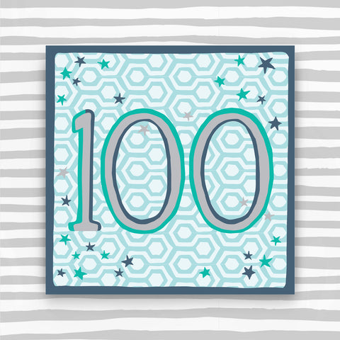 Male Aged 100 Birthday Card (HH27)