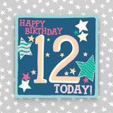 Girl Aged 12 Birthday Card (HH39)