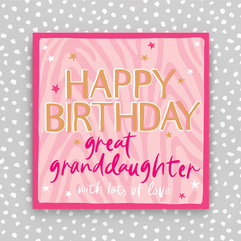 Happy Birthday Great-Granddaughter (HH95)