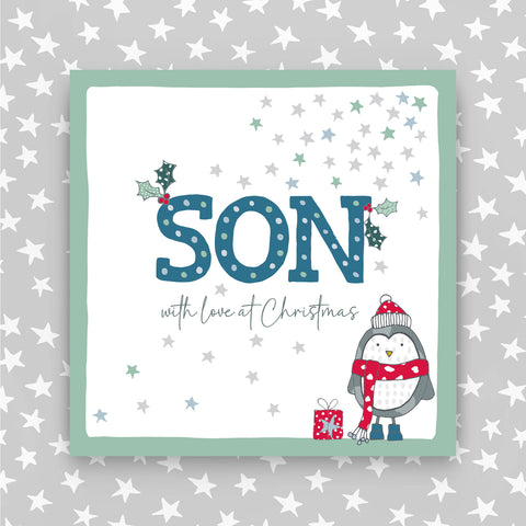 Son - With a love at Christmas greeting card (JH09)