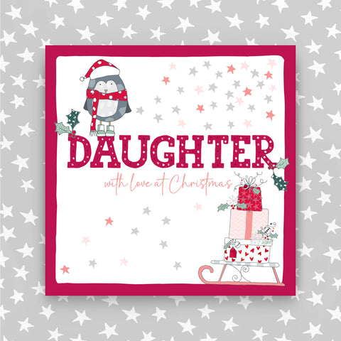 Daughter - With a love at Christmas greeting card (JH10)