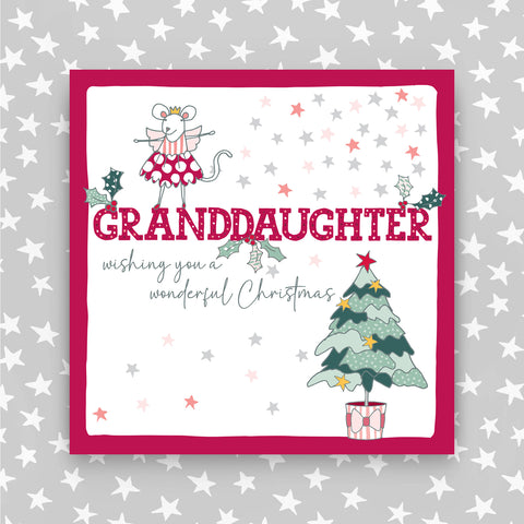 Granddaughter - Wishing you a wonderful Christmas greeting card (JH12)