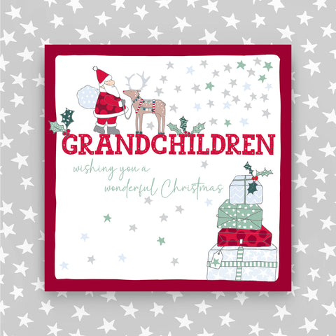 Grandchildren - Wishing you a wonderful Christmas greeting card (JH15)