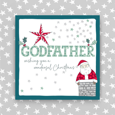 Godfather - Wishing you a wonderful Christmas greeting card (JH24)