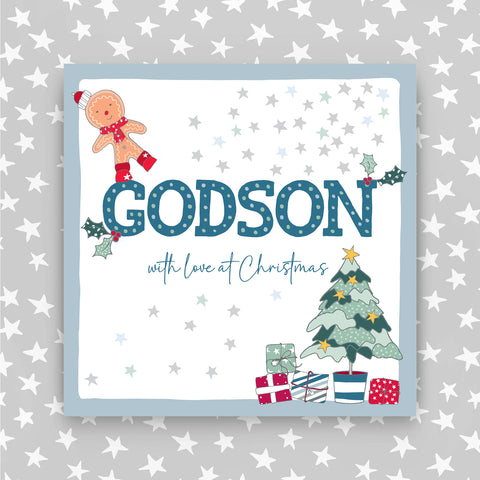 Godson - With a love at Christmas greeting card (JH26)