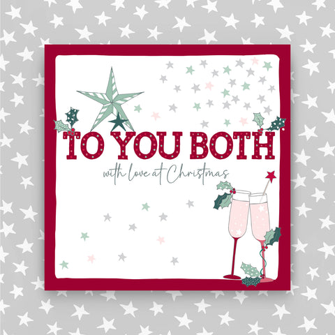 To You Both  - With a love at Christmas greeting card (JH28)