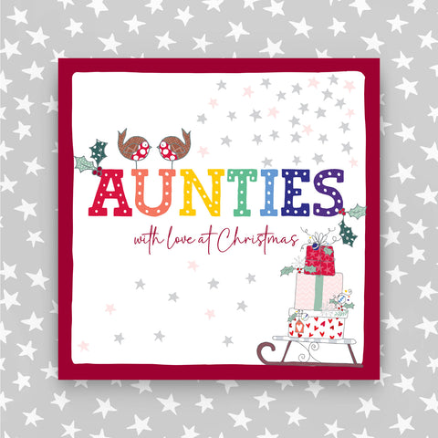 Aunties - With a love at Christmas greeting card (JH37)