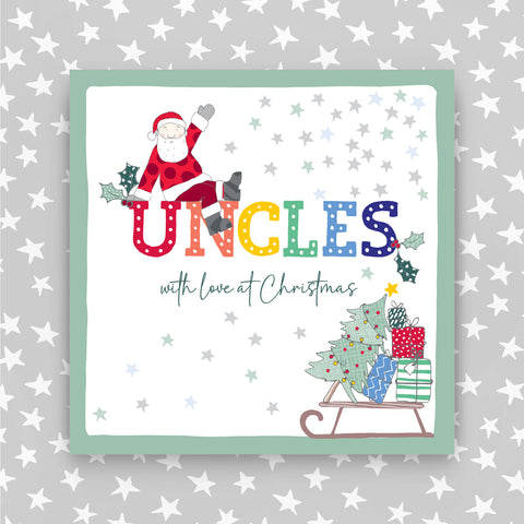 Uncles - With a love at Christmas greeting card (JH38)