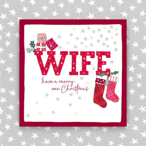 Wife - Scottish Christmas Card (JH41)