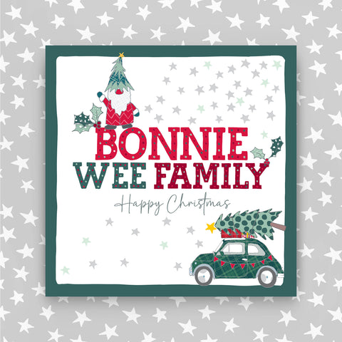 Bonnie Wee Family - Scottish Christmas Card (JH42)