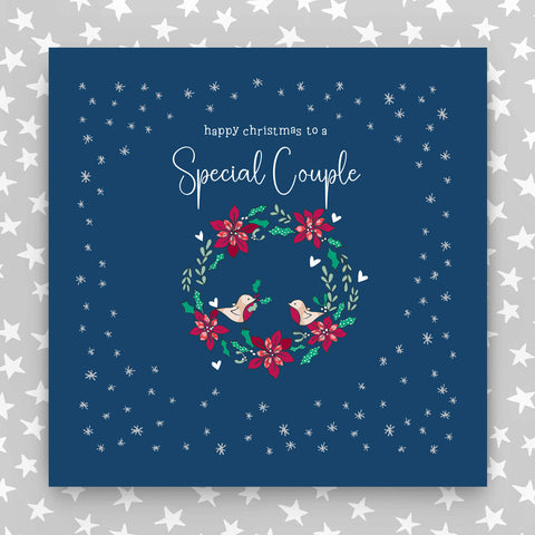 Happy Christmas to a Special Couple - Large greeting card (LGR11)