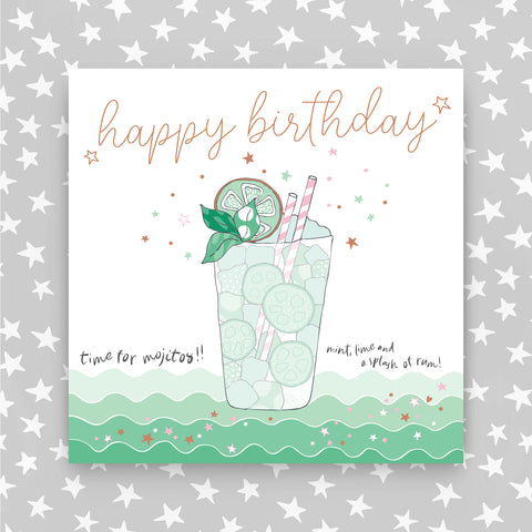 Happy Birthday Time for Mojitos Greeting Card (MA04)
