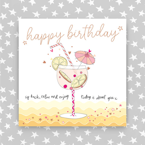 Happy Birthday Gin Greeting Card (MA10)