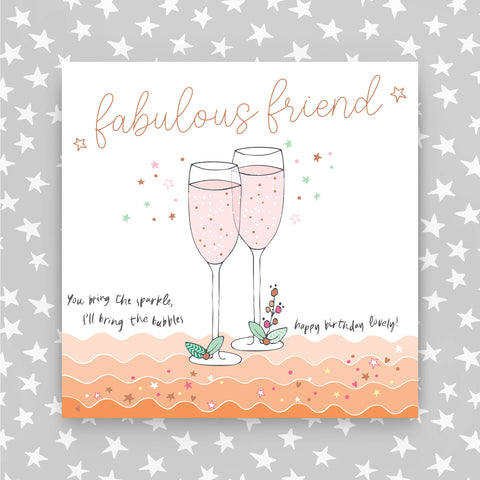 Happy Birthday Fabulous Friend Greeting Card (MA14)