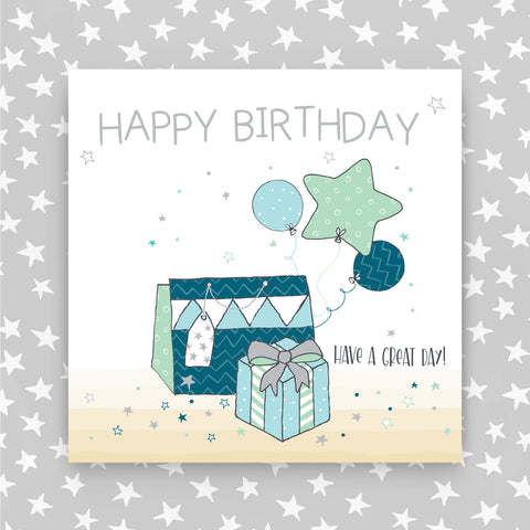 Male Happy Birthday Presents - have a great day Greeting Card (MA27)