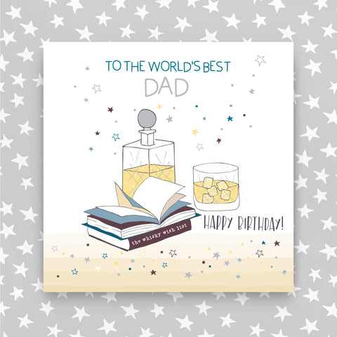 Dad Happy Birthday Whisky Greeting Card (MA34)