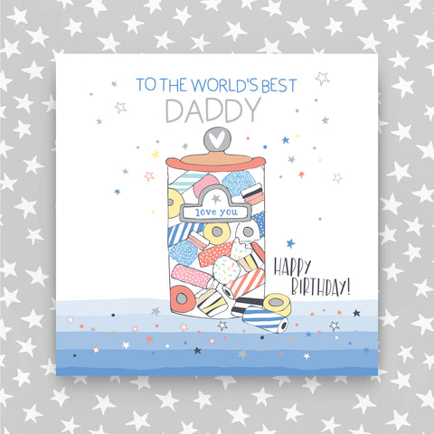 Daddy Happy Birthday Sweets Greeting Card (MA35)